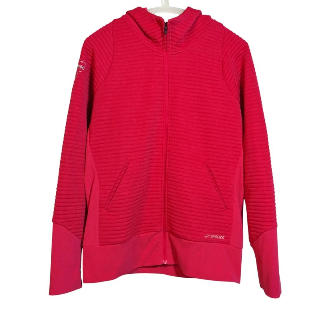 Brooks Women’s Fly-By Hoodie Running Jacket Pink Size M